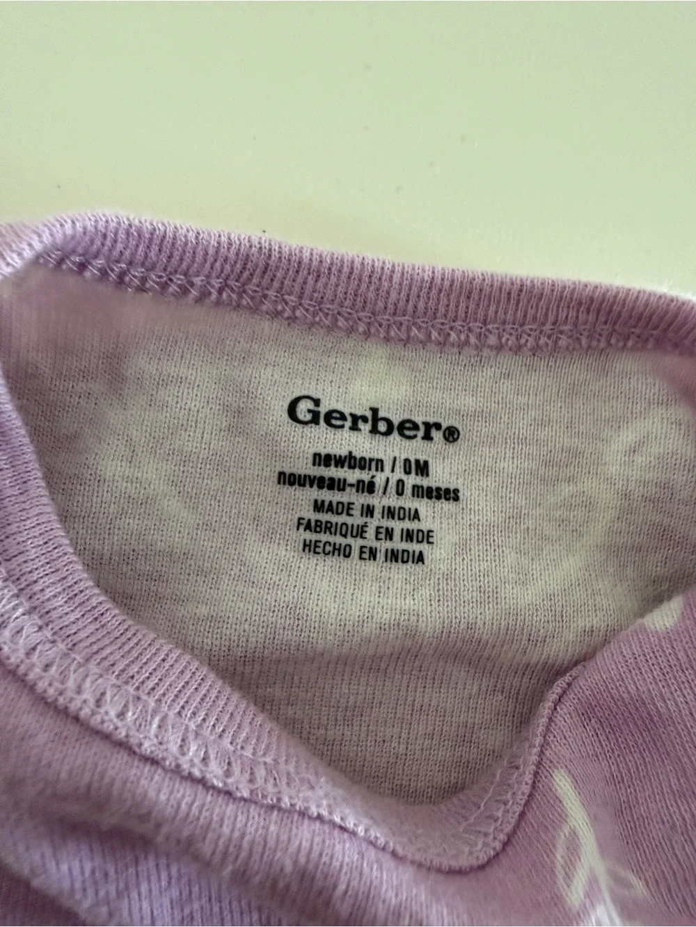 Gerber Lavender Owl Print Baby One-Piece